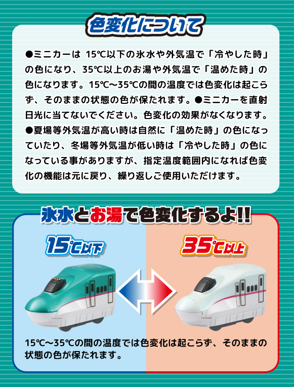 おふろDEミニカー　E5系新幹線 はやぶさ