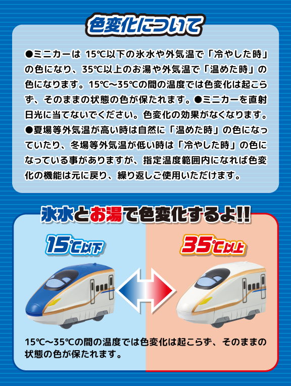 おふろDEミニカー　E7系北陸新幹線 かがやき