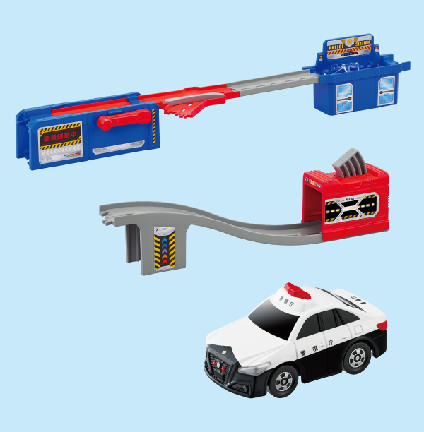 おふろDEミニカージョイント 緊急出動!パトカー&シューターセット イメージ