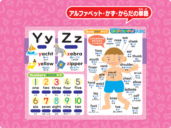 こたえがでてくる！おふろでスタディ　ABC